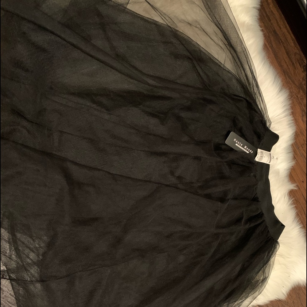Black long tutu skirt